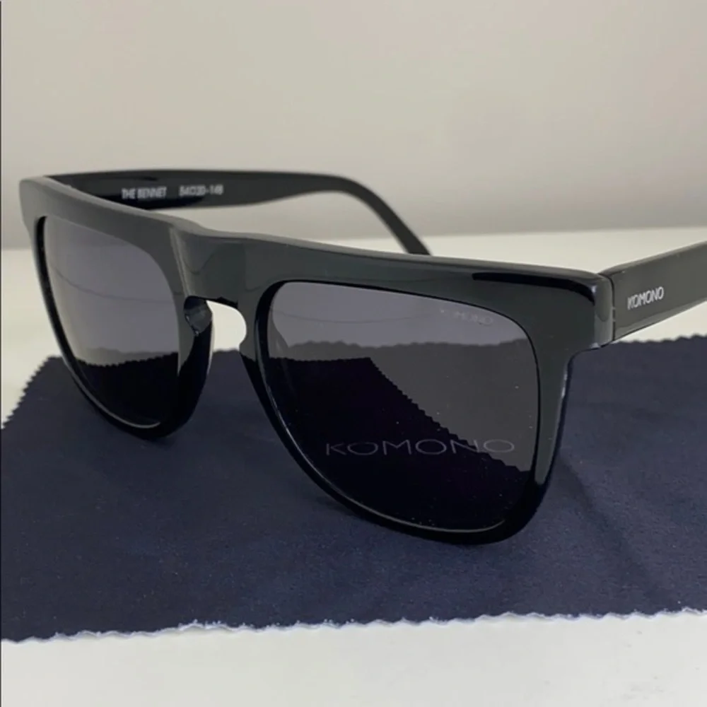 Komono Sunglasses Bennet Glossy Black New